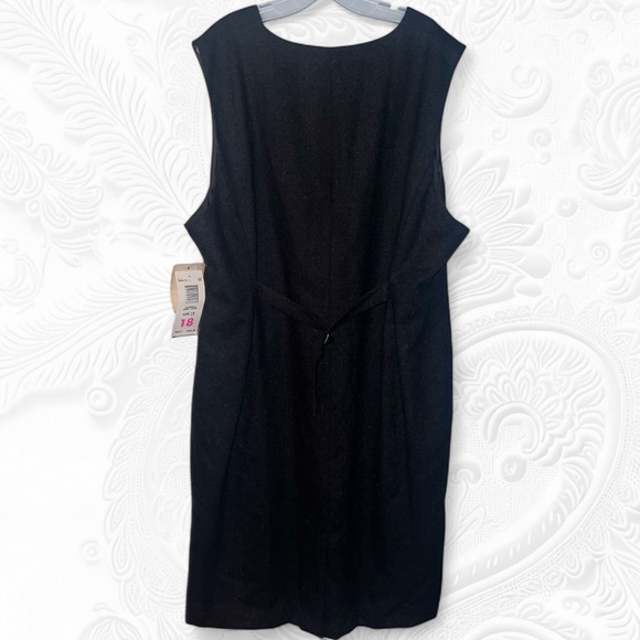 NWT Elizabeth by Liz Claiborne Wool Blend Tweed Midi Dress, Size Women’s 18 - Picture 3 of 9